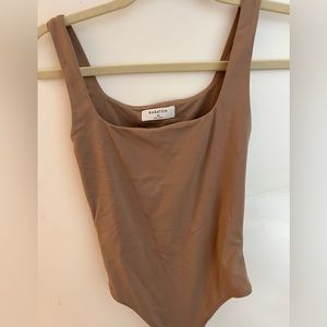 Babaton brown bodysuit size XS